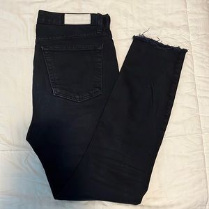 Black Re/Done High Rise Ankle Crop